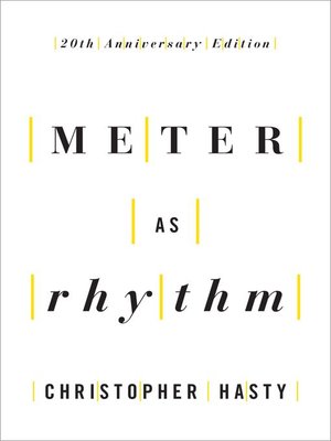 cover image of Meter as Rhythm